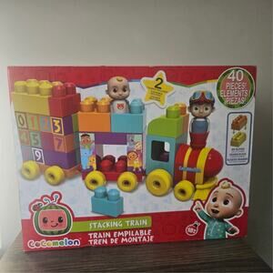 Cocomelon Stacking Train With Blocks 40 Piece NWT